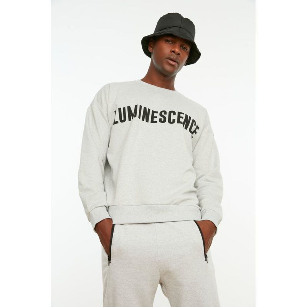 NWT Trendyol Men Oversize Crew neck Knit Sweatshirt